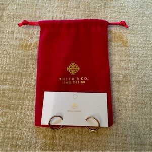 Smith & Co. Gold & Brenda Diamond Huggie Earrings